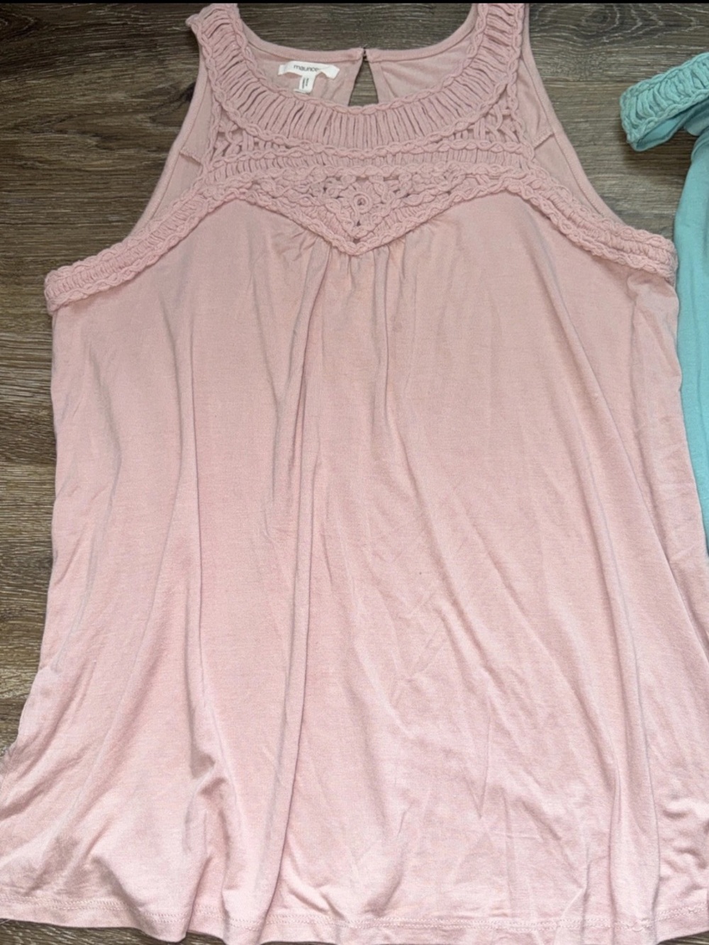 Maurice’s Size Medium Summer Flowy Tank Top Lot Pink & Turquoise - Picture 3 of 5